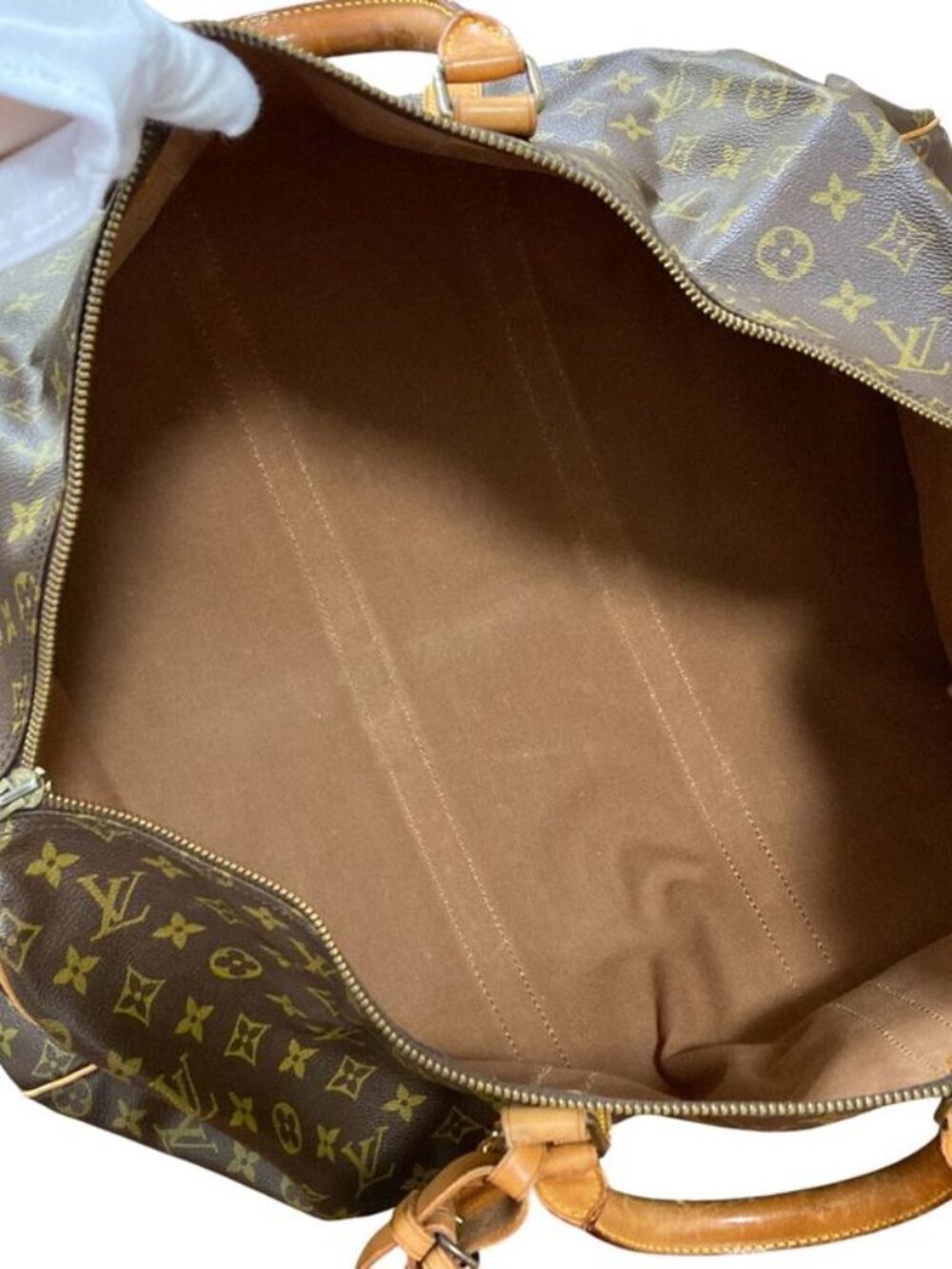 Louis Vuitton Keepall 55 Monogram Boston Bag Brown - Picture 6 of 16